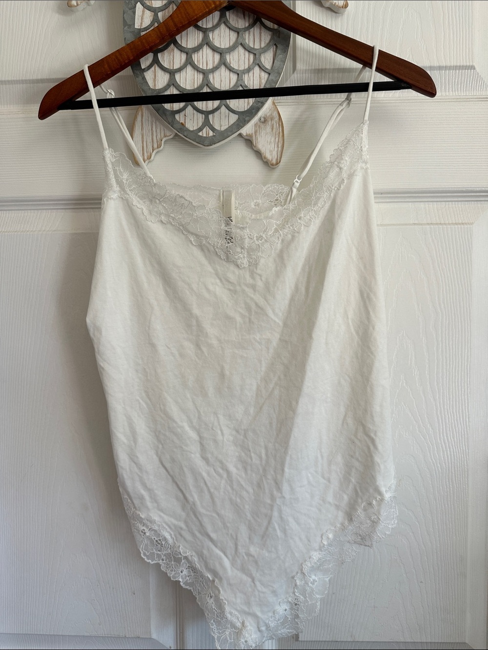 SKIMS White Lace Trim bodysuits